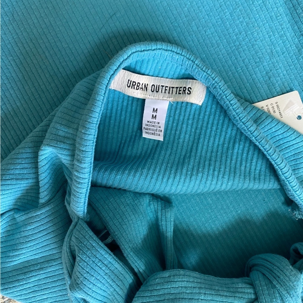 Urban Outfitters Dalton Collared Mini Dress/Size M/Blue/NWT - Picture 7 of 9